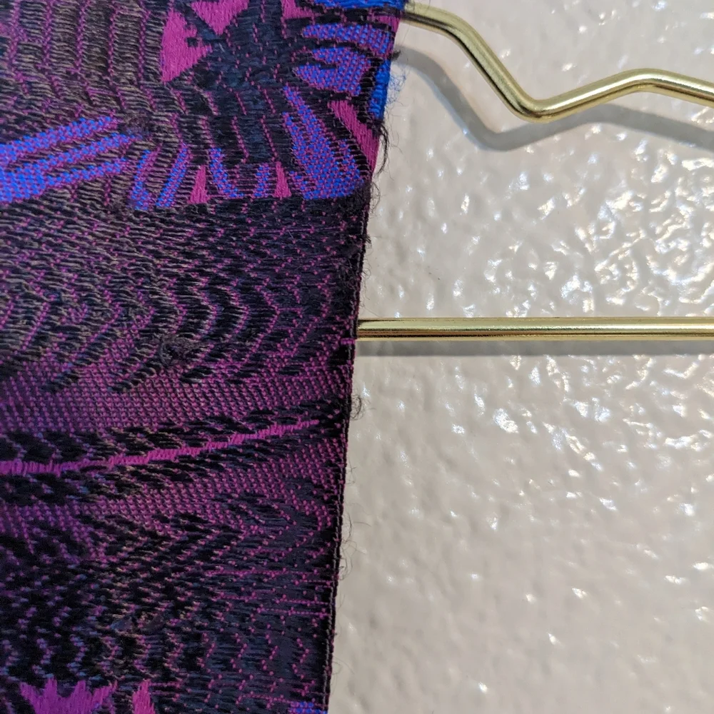 J. Crew Purple and Blue Floral Midi Dress